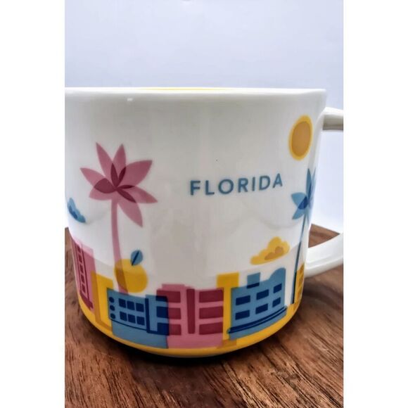 Starbucks FLORIDA You Are Here Collection Coffee Cup Mug 2012 14 Oz. - Picture 2 of 8